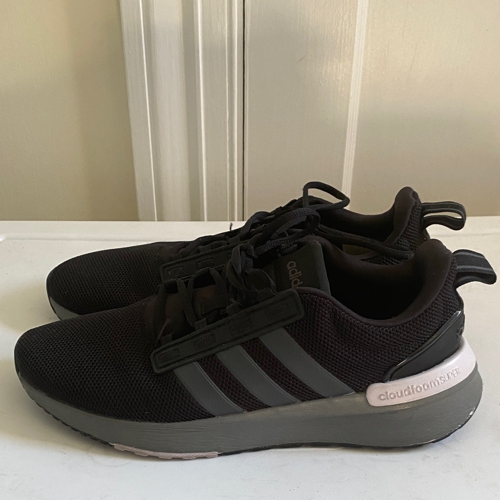 Adidas Women's Black and White Sneakers